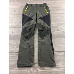 Montbell Technical Hiking Pants Olive Green Black Softshell Trekking Mens 70